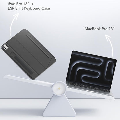 Puzdro s klávesnicou pre Apple iPad (2025) / (2022), ESR, Shift, Sivé