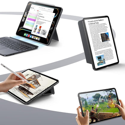 Puzdro s klávesnicou pre Apple iPad (2025) / (2022), ESR, Shift, Sivé