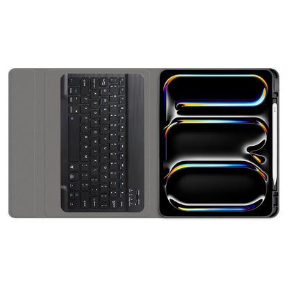 Obal s klávesnicou pre Apple iPad Pro 11 (2024), Techsuit, CozyTab, čierny