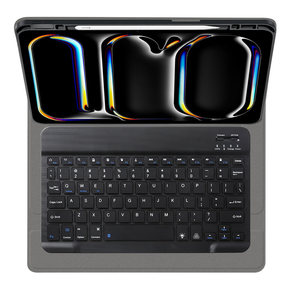 Obal s klávesnicou pre Apple iPad Pro 11 (2024), Techsuit, CozyTab, čierny