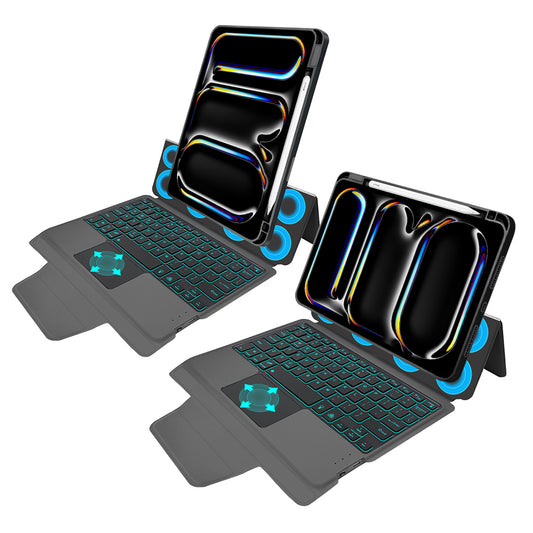 Obal s klávesnicou pre Apple iPad Pro 11 (2024), Techsuit, KeyTab Pro, čierny
