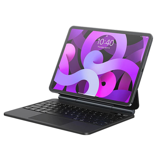 Puzdro s klávesnicou pre Apple iPad Pro 12.9 (2022) / Pro 12.9 (2021) / Pro 12.9 (2020) / Pro 12.9 (2018), Baseus, Brilliance, Sivé