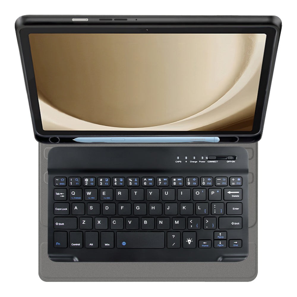 Puzdro s klávesnicou pre Samsung Galaxy Tab A9+, Techsuit, CozyTab, Čierne