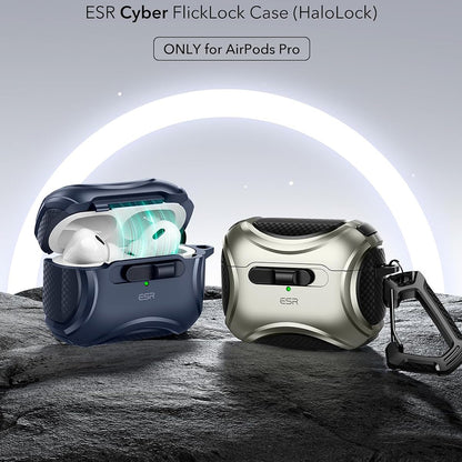 Puzdro ESR Cyber pre Apple AirPods Pro Series, Modré