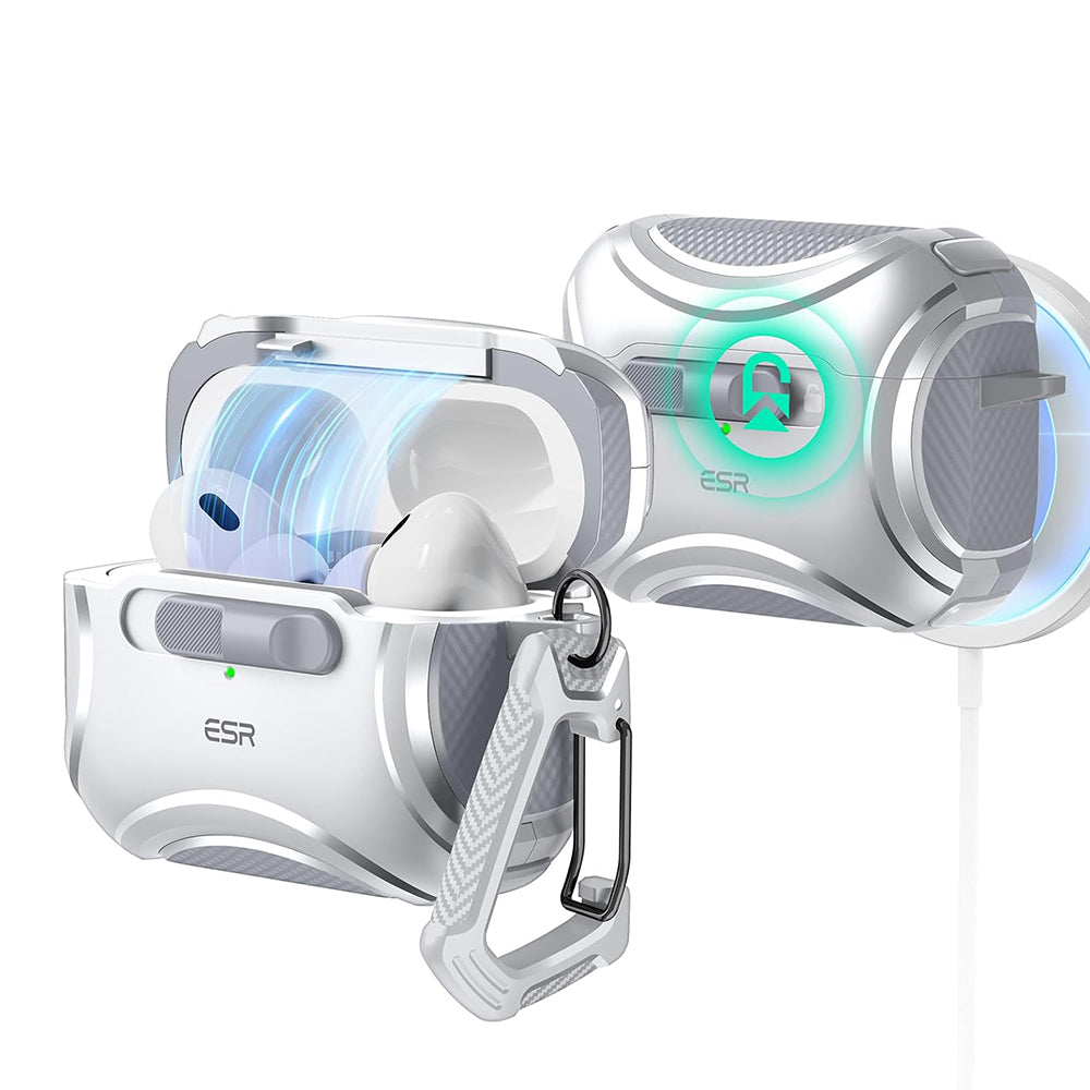 Puzdro ESR Cyber pre Apple AirPods Pro Series, sivé