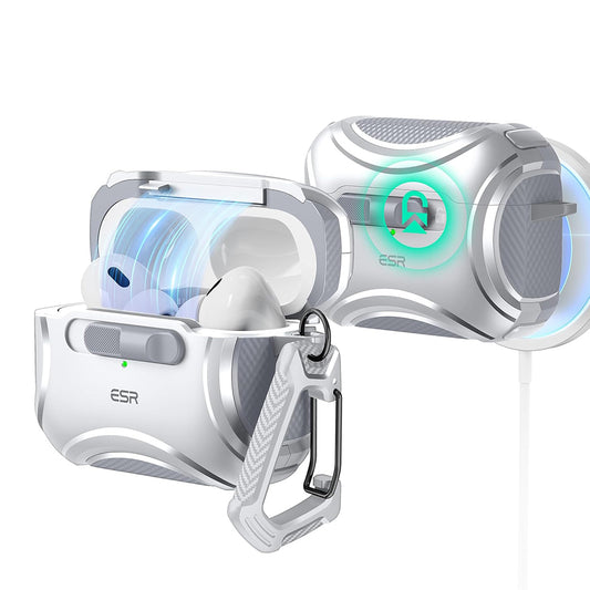 Puzdro ESR Cyber pre Apple AirPods Pro Series, sivé