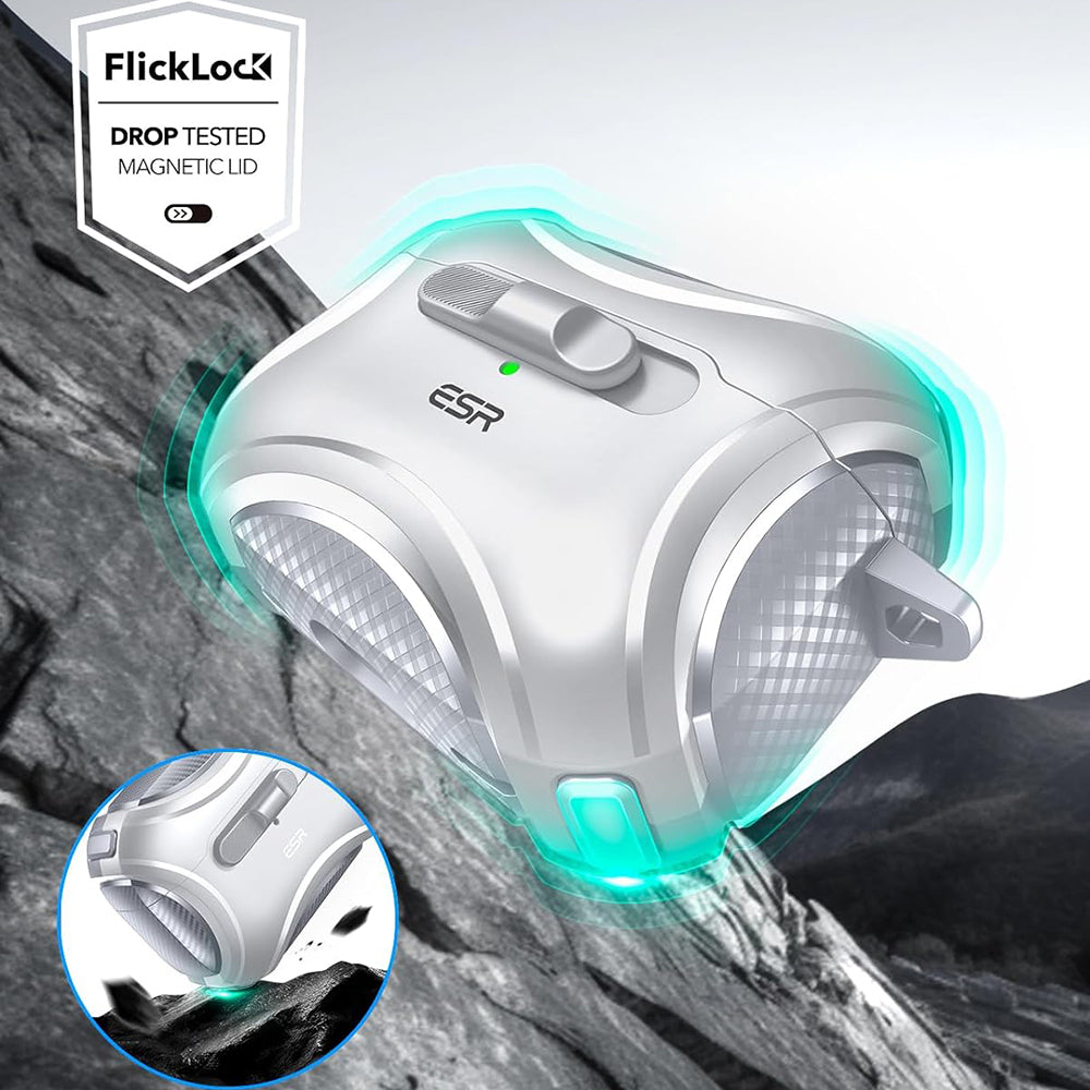 Puzdro ESR Cyber pre Apple AirPods Pro Series, sivé