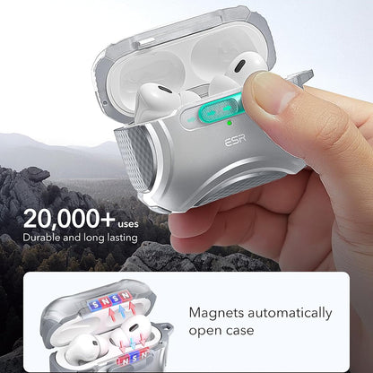 Puzdro ESR Cyber pre Apple AirPods Pro Series, sivé