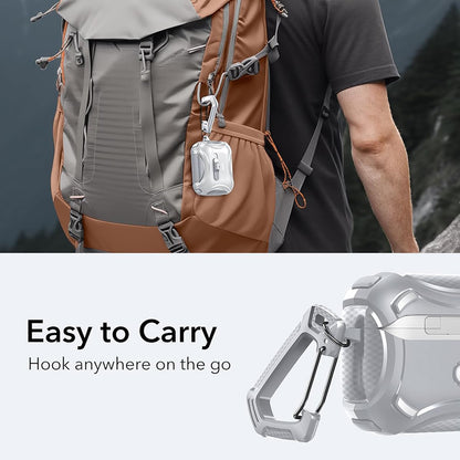 Puzdro ESR Cyber pre Apple AirPods Pro Series, sivé