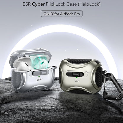 Puzdro ESR Cyber pre Apple AirPods Pro Series, sivé