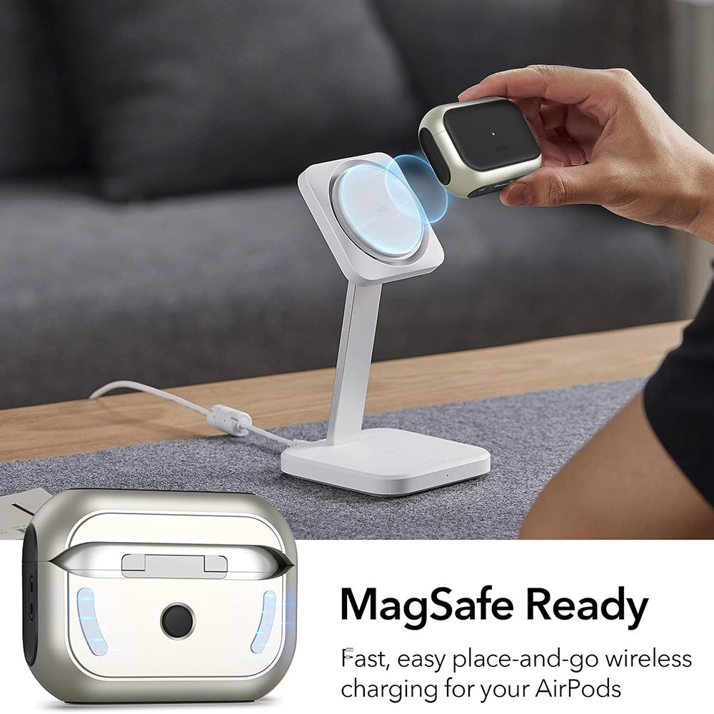 Puzdro ESR Orbit Hybrid pre Apple AirPods 4, Fialové