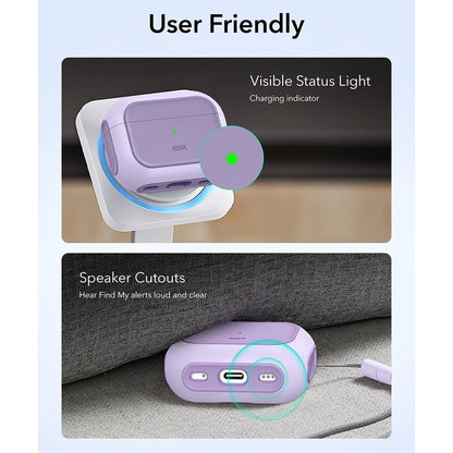 ESR Orbit Hybrid Case for Apple AirPods Pro 3, Purple