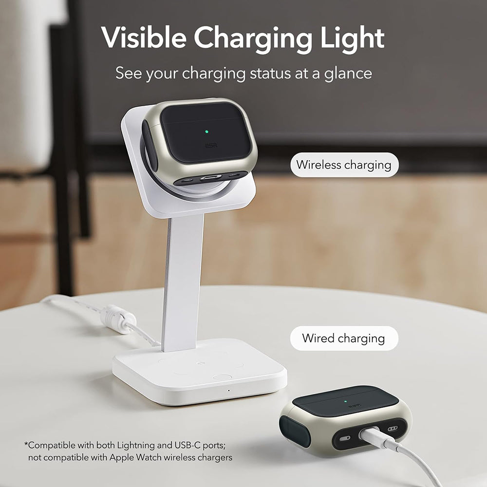 Puzdro ESR Orbit Hybrid pre Apple AirPods Pro Series, Sivé