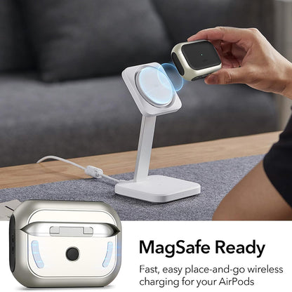 Puzdro ESR Orbit Hybrid pre Apple AirPods Pro Series, Sivé