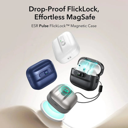 Puzdro ESR Pulse Magnetic FlickLock pre Apple AirPods Pro 3, Biela