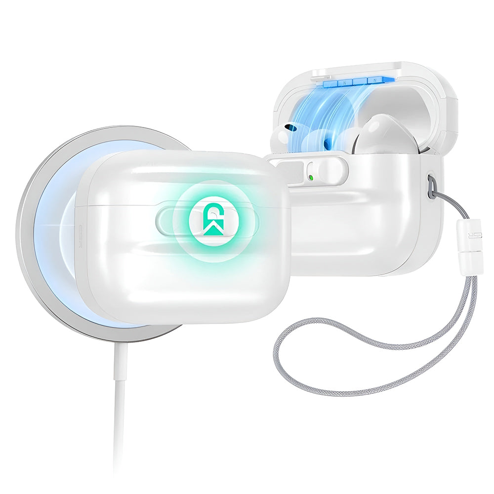 Puzdro ESR Pulse Magnetic FlickLock pre Apple AirPods Pro 3, Biela