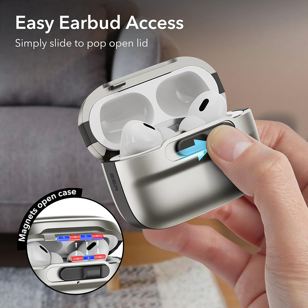 Puzdro ESR Pulse pre Apple AirPods Pro Series, Sivé