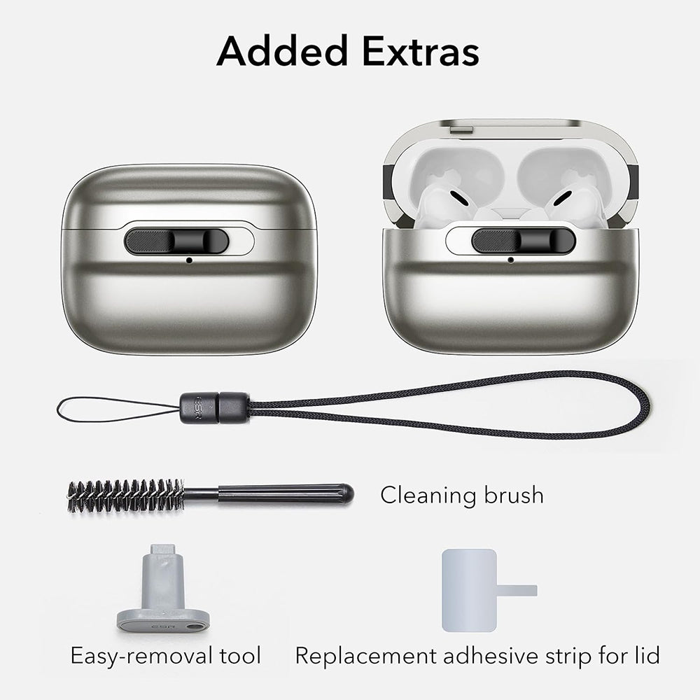 Puzdro ESR Pulse pre Apple AirPods Pro Series, Sivé