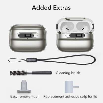 Puzdro ESR Pulse pre Apple AirPods Pro Series, Sivé