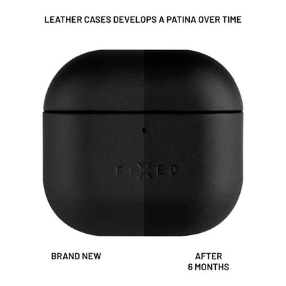 Fixed PodsLeather Case for Apple AirPods 4, Black