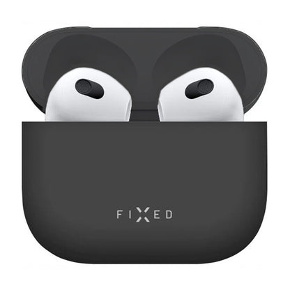 Fixed Silky Case for Apple AirPods 4, Black
