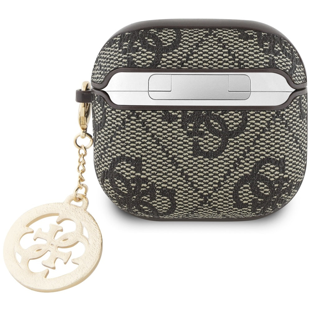 Guess 4G Strass Charm Case for Apple AirPods 4, Brown