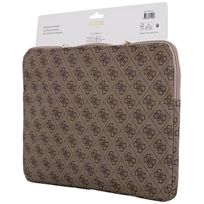 Puzdro Guess 4G Triangle Logo pre Laptop 14inch, Hnedé