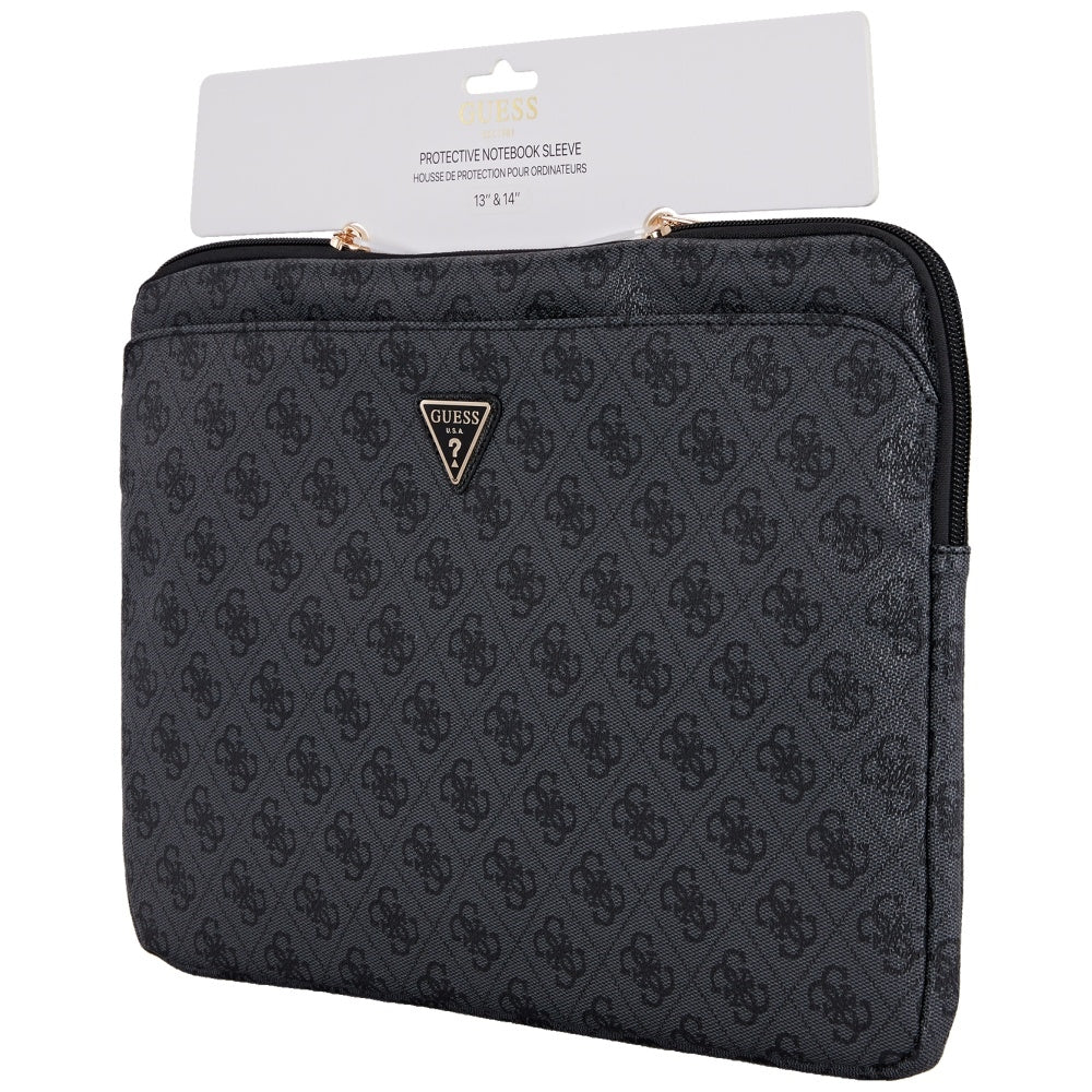 Puzdro Guess 4G Triangle Logo pre Laptop 14inch, Čierne