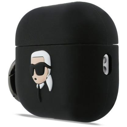 Puzdro Karl Lagerfeld 3D Karl's Head pre Apple Airpods Pro 3, Čierne