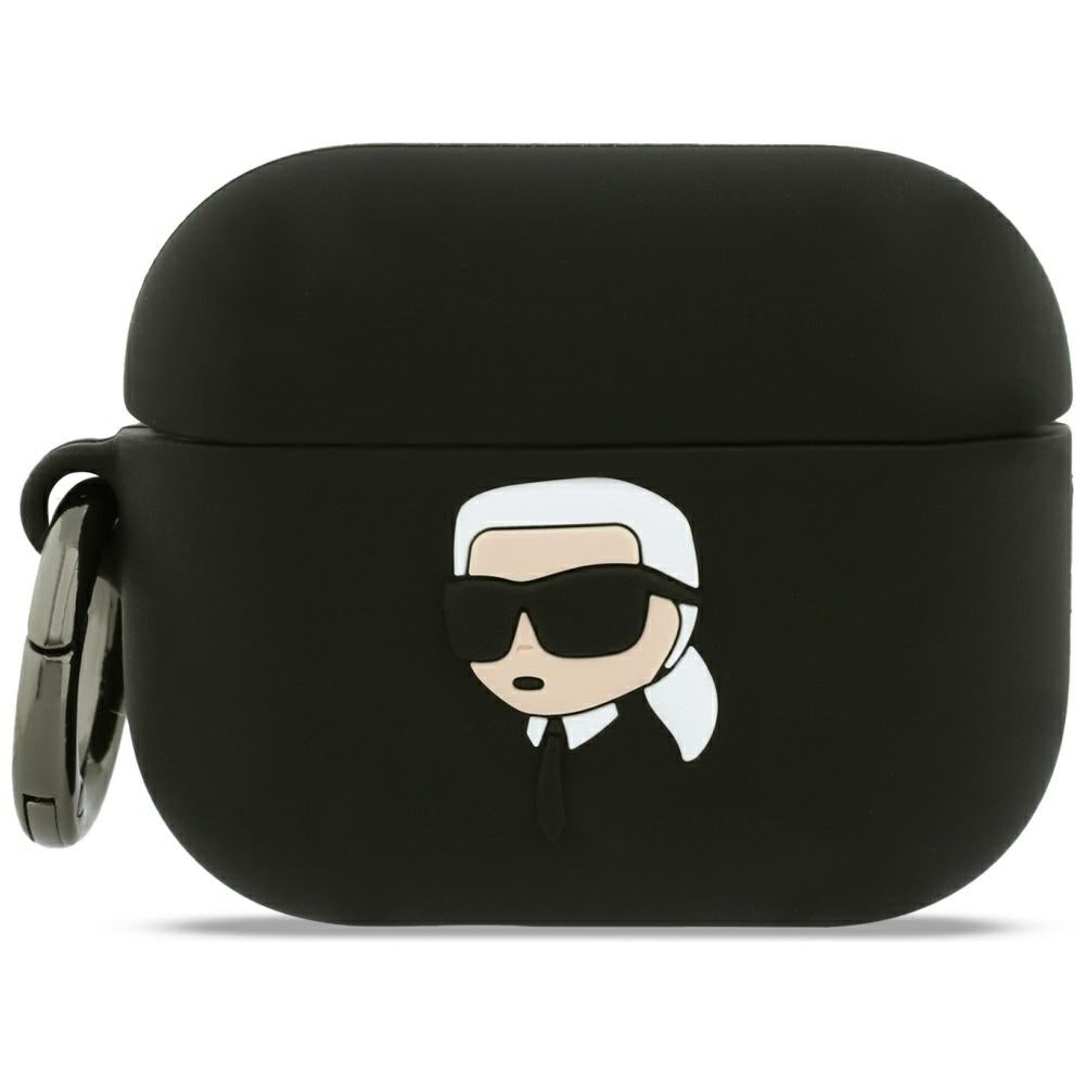 Puzdro Karl Lagerfeld 3D Karl's Head pre Apple Airpods Pro 3, Čierne