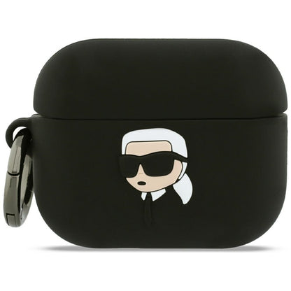 Puzdro Karl Lagerfeld 3D Karl's Head pre Apple Airpods Pro 3, Čierne