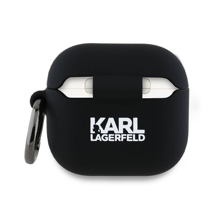 Puzdro Karl Lagerfeld 3D Karl & Choupette's Heads pre Apple AirPods 4, Čierne