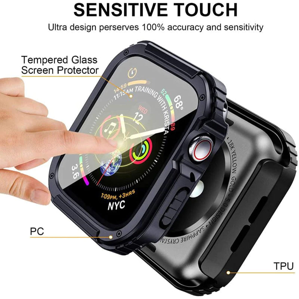 Puzdro Lito Armor 360 pre Apple Watch 38mm Series, modré