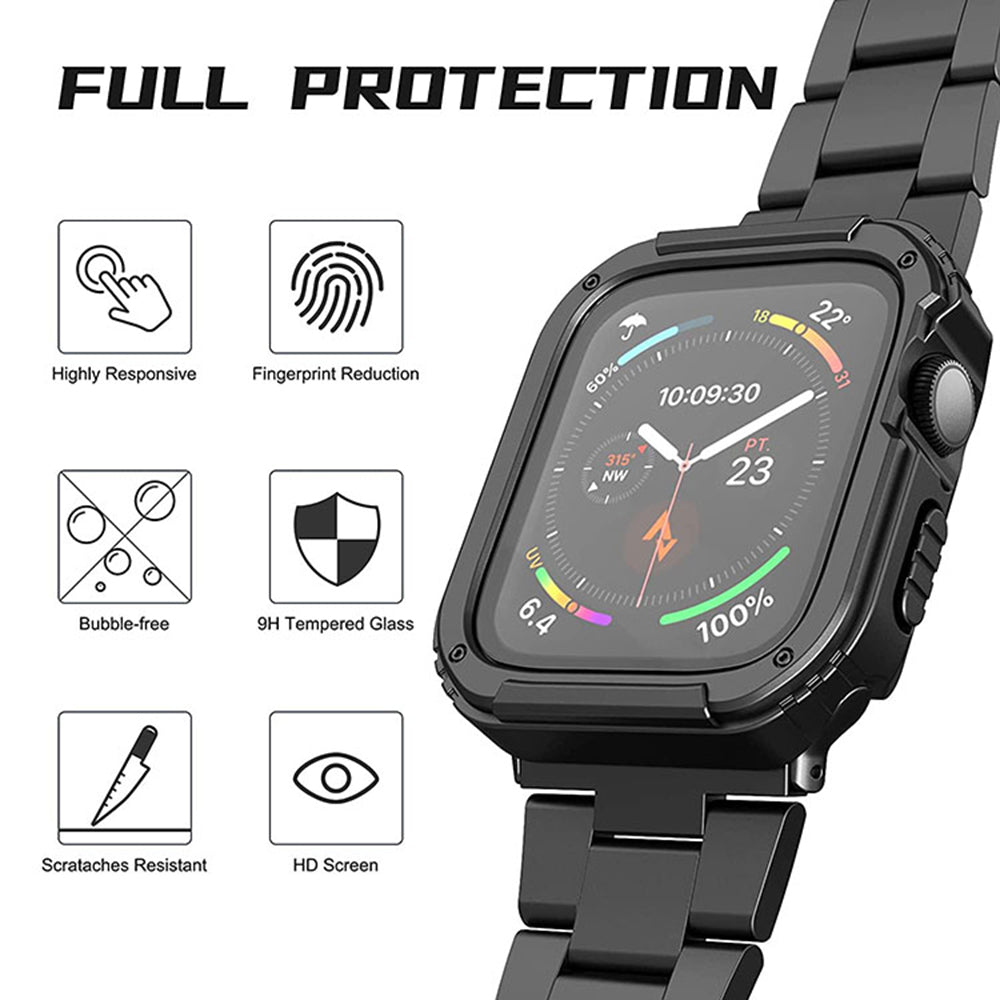 Puzdro Lito Armor 360 pre Apple Watch 38mm Series, modré