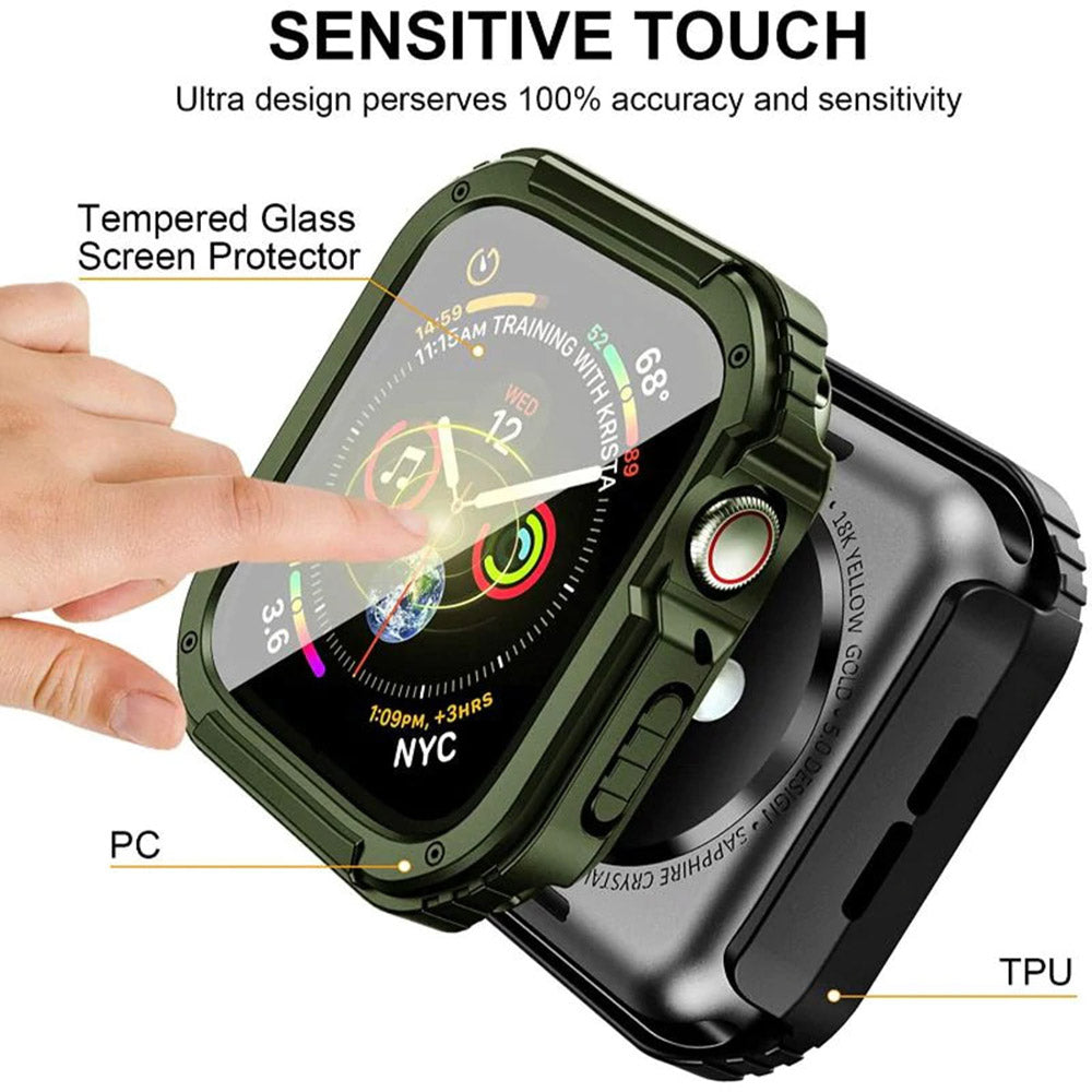 Puzdro Lito Armor 360 pre Apple Watch 38mm Series, zelené