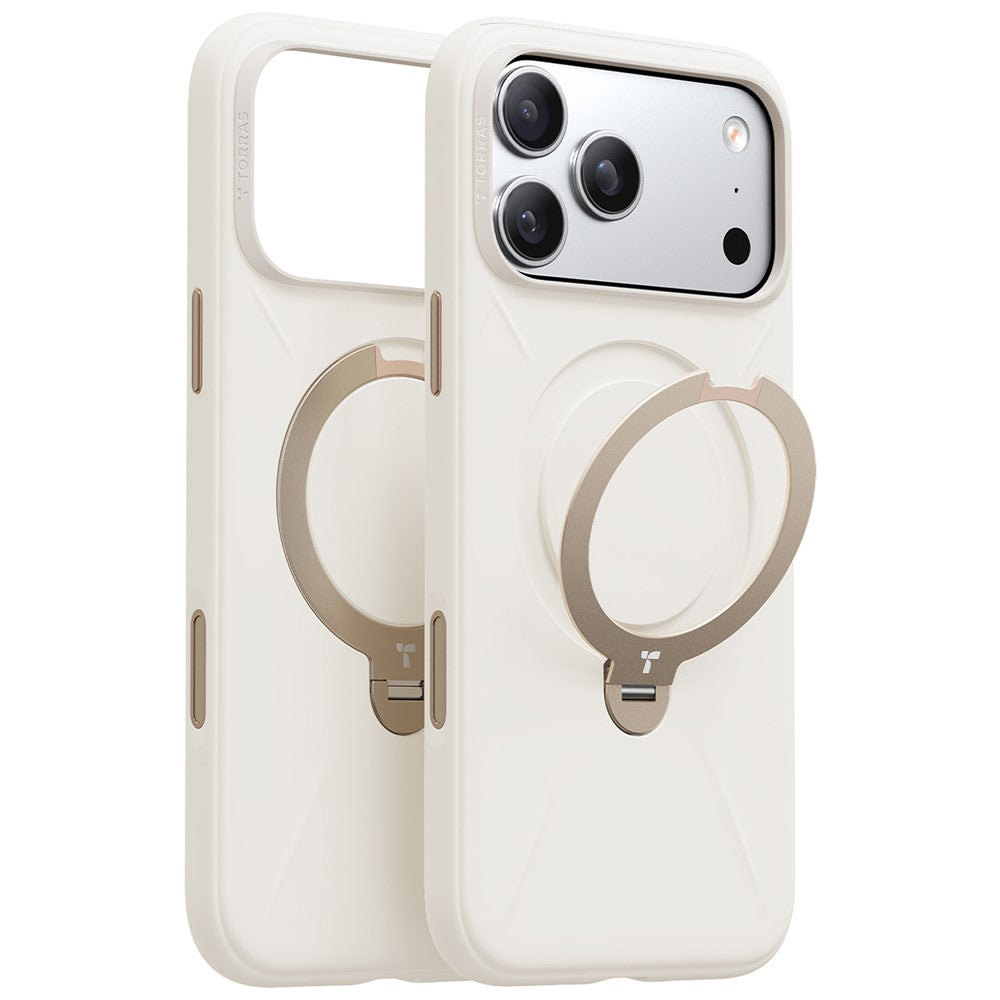 Puzdro MagSafe pre Apple iPhone 17 Pro, Torras, QPRO Silicone, Biela