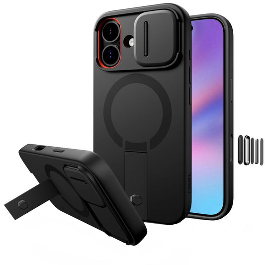 Puzdro MagSafe pre Apple iPhone 17, Tech-Protect, Kevlar Aura, Čierne