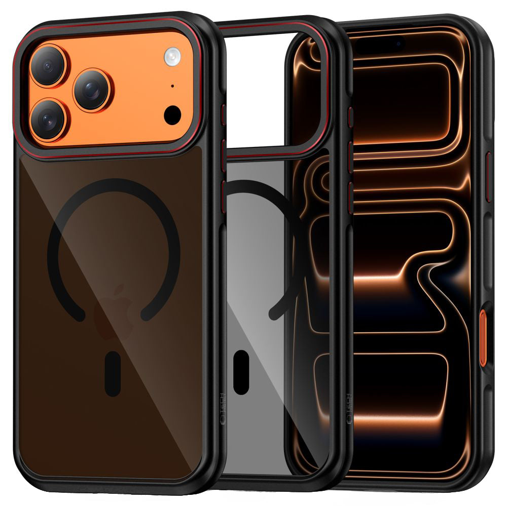 Puzdro MagSafe pre Apple iPhone 17 Pro Max, Tech-Protect, Maghybrid, Čierne