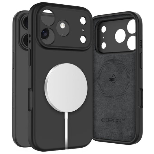 Puzdro MagSafe pre Apple iPhone 17 Pro Max, Tech-Protect, Silikónové, Čierne