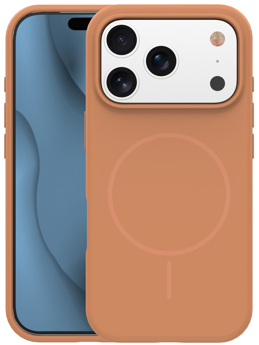 MagSafe puzdro pre Apple iPhone 17 Pro, OEM, Silicone Thin, Oranžové