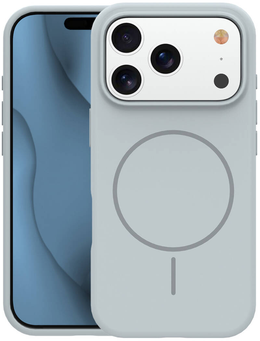 MagSafe puzdro pre Apple iPhone 18 Pro Max / 17 Pro Max, OEM, tenký silikón, sivá
