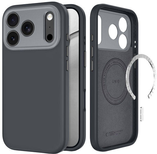 MagSafe puzdro pre Apple iPhone 18 Pro Max / 17 Pro Max, Tech-Protect, Uniq CC, Sivá