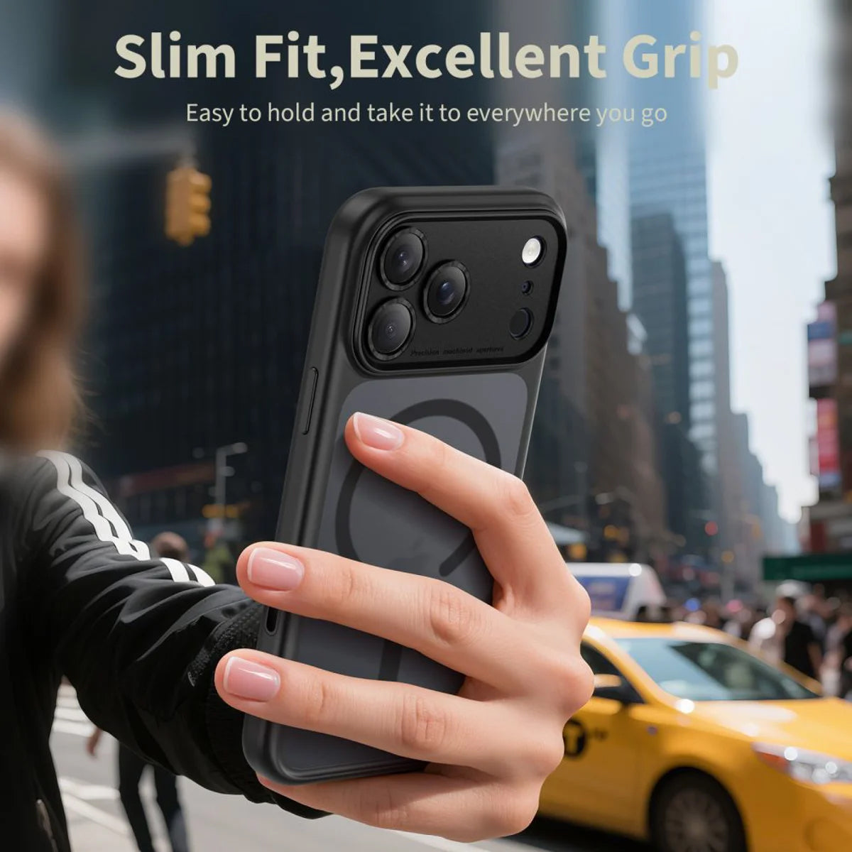 Puzdro MagSafe pre Apple iPhone 17 Pro Max, Tech-Protect, MagPeak, Matná Čierna