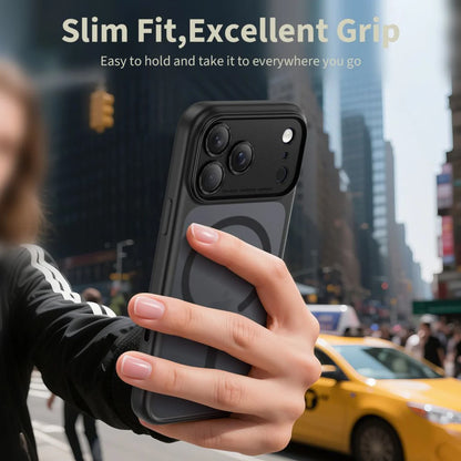 Puzdro MagSafe pre Apple iPhone 17 Pro Max, Tech-Protect, MagPeak, Matná Čierna