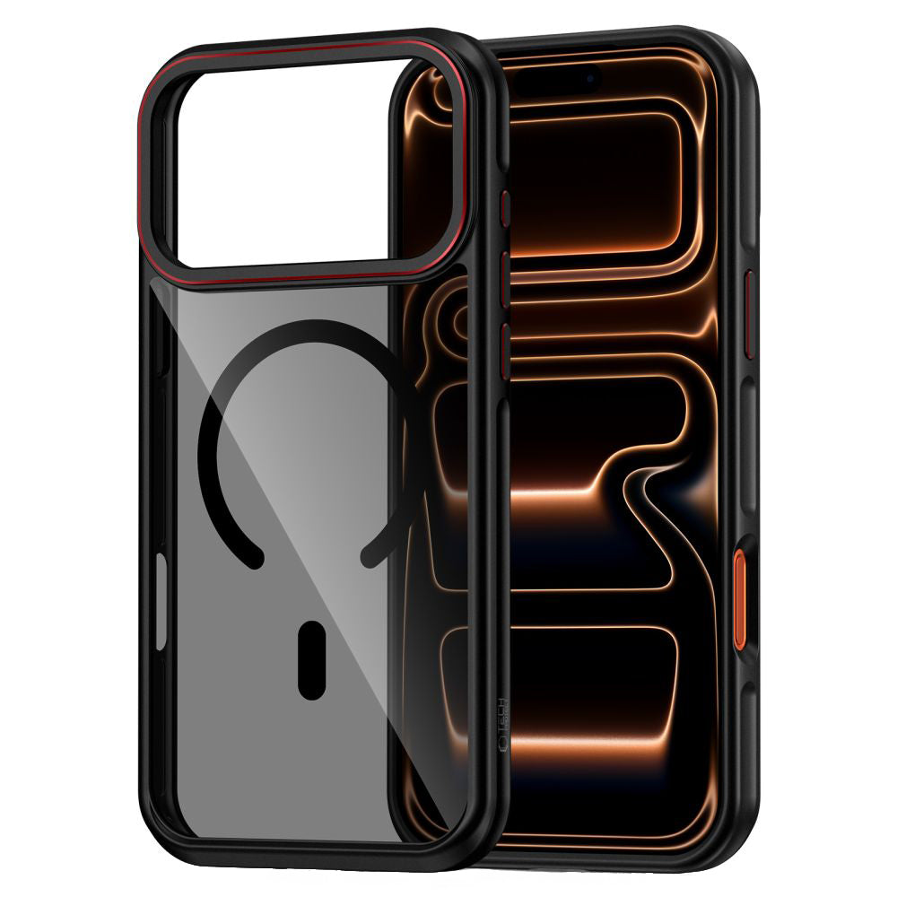 Puzdro MagSafe pre Apple iPhone 17 Pro Max, Tech-Protect, Maghybrid, Čierne