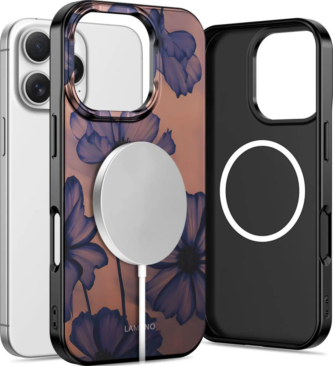 Puzdro MagSafe pre Apple iPhone 16 Pro Max, Tech-Protect, Lamano Velvet Night, Čierne