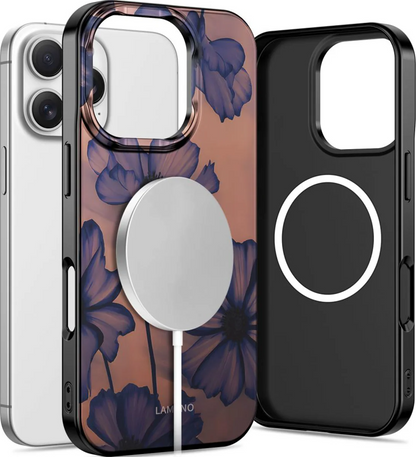 Puzdro MagSafe pre Apple iPhone 16 Pro Max, Tech-Protect, Lamano Velvet Night, Čierne