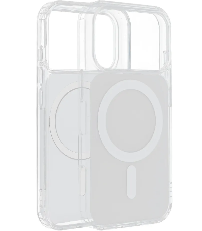 MagSafe kryt pre Apple iPhone 17e / 16e, OEM, Clear Fusion Mag Cover, biely