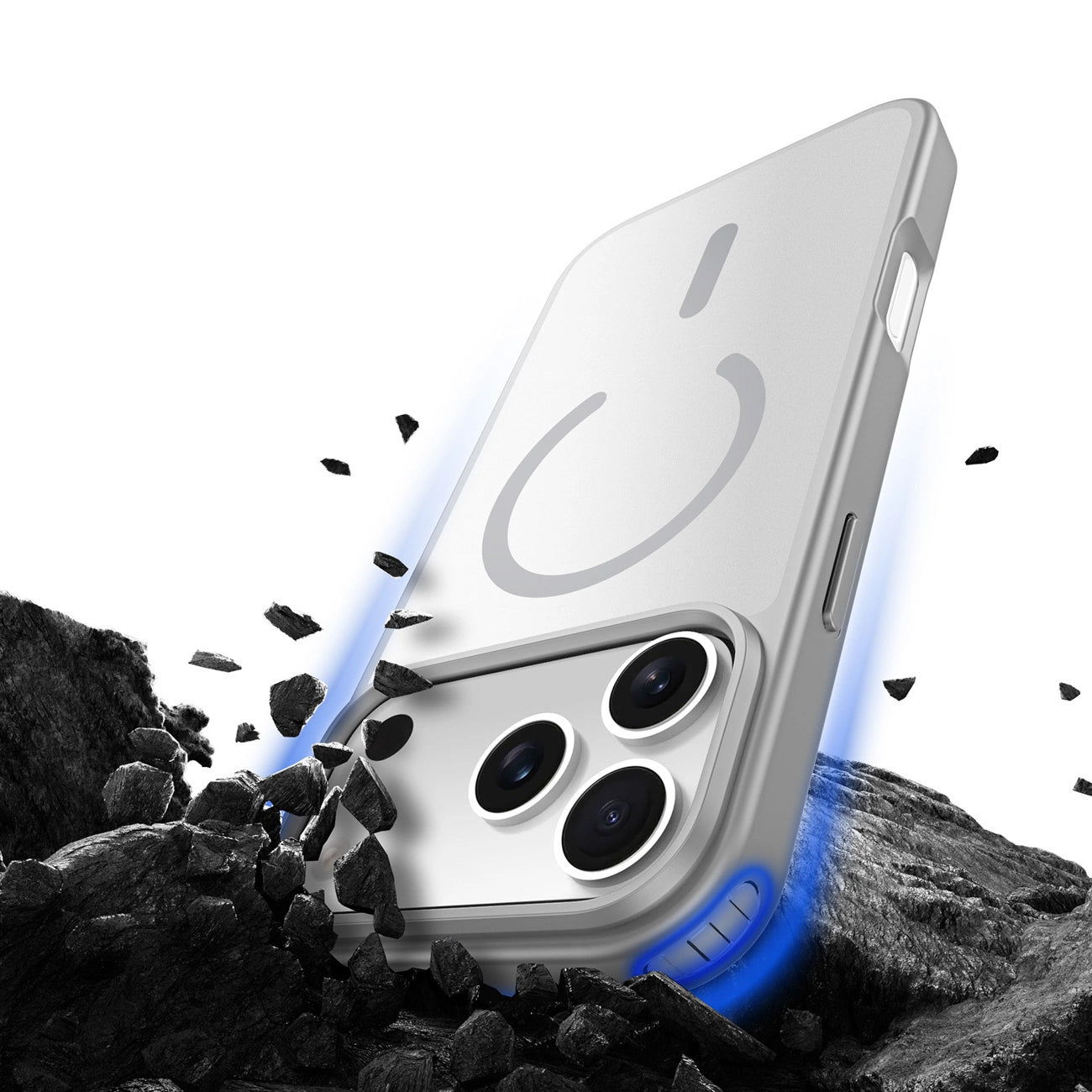 Puzdro MagSafe pre Apple iPhone 17 Pro Max, DUX DUCIS, Yind, Sivé