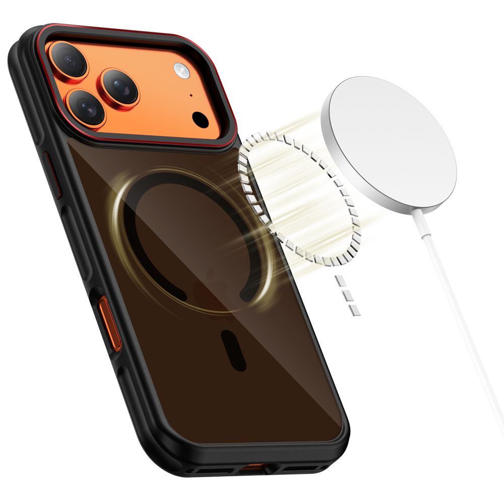 Puzdro MagSafe pre Apple iPhone 17 Pro Max, Tech-Protect, Maghybrid, Čierne